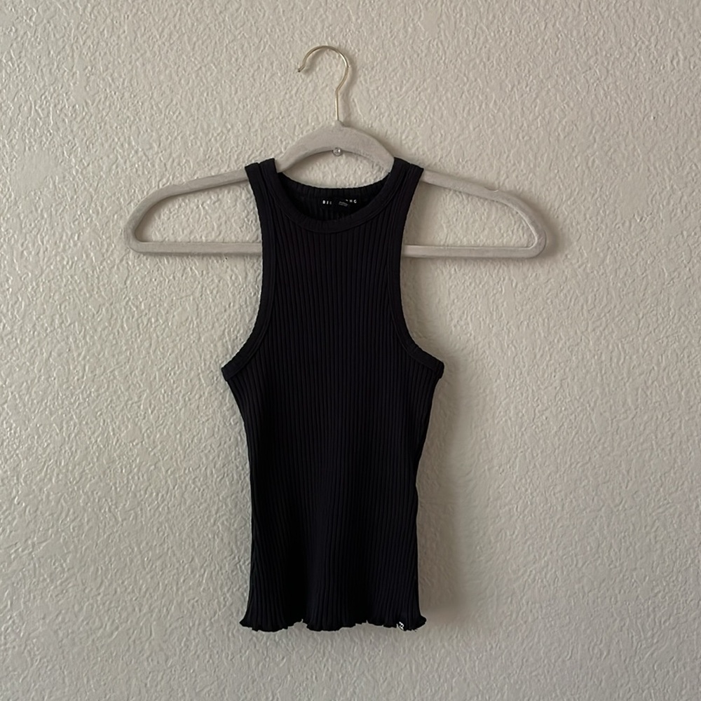 Billabong Ribbed Tank Top Crip Rib Tee Black - Picture 14 of 14